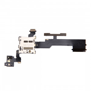 Bouton de contrôle du volume iPartsBuy et fente pour carte mémoire SD Remplacement du câble Flex pour HTC One M8 SB8001990-20