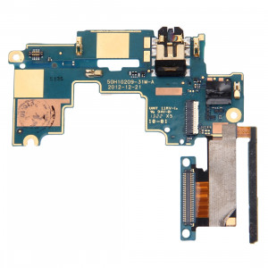 iPartsBuy Mainboard & Contrôle du Volume Bouton / Écouteur Jack Câble Flex Remplacement pour HTC One M7 / 801e / 801n SI80141492-20