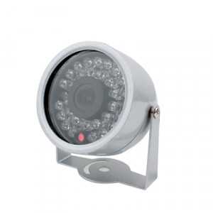 1/3 CMOS Couleur 380TVL 30 LED Mini Caméra Etanche (Argent) SH07161385-20