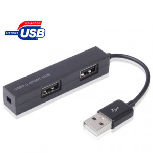 HUB USB 2.0 haute vitesse à 4 ports (noir) SH098B1467-20