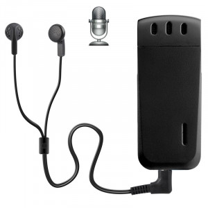 Enregistreur vocal numérique WR-16 Mini Professional 8 Go avec clip ceinture, format d'enregistrement WAV support (noir) SH205B129-20