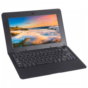 TDD-10.1 Netbook PC, 10,1 pouces, 1 Go + 8 Go, Android 5.1 ATM7059 Quad Core 1,6 GHz, BT, WiFi, HDMI, SD, RJ45 (Noir) ST143B734-20