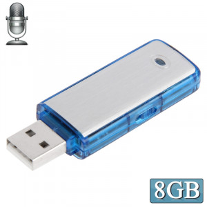 Enregistreur vocal USB + Disque flash USB de 8 Go (bleu) (bleu) SH2051853-20