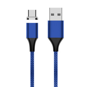 M11 5A USB au câble magnétique tressé de nylon USB-C / C / C / C / C / de la longueur du câble: 2M (bleu) SH828L1633-20