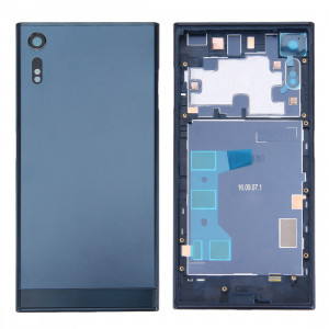 iPartsAcheter pour Sony Xperia XZ Arrière Cache Batterie + Arrière Cache Batterie Inférieur + Cadre Moyen (Bleu Foncé) SI31DL755-20