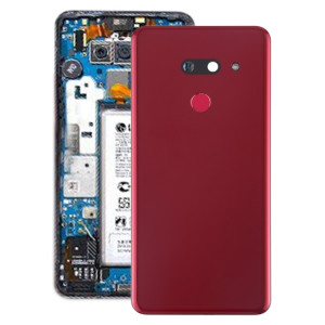 Couvercle arrière de la batterie avec objectif de caméra et capteur d'empreintes digitales pour LG G8 ThinQ / LMG820QM7 LM-G820UMB LMG820UM1 (version américaine) (rouge) SH76RL1253-20