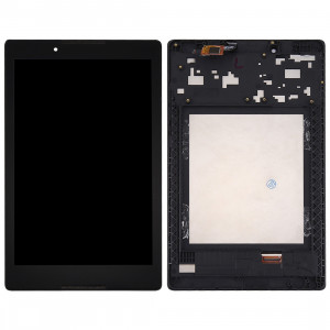 iPartsAcheter Lenovo A8-50 Tablette LCD Affichage + Écran Tactile Digitizer Assemblée avec Cadre (Noir) SI38BL495-20