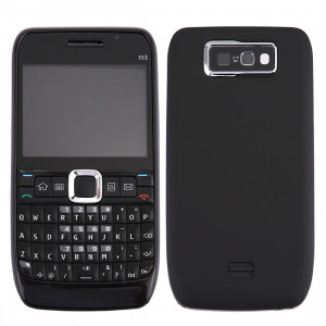iPartsAcheter pour Nokia E63 Couvercle du boîtier complet (couvercle avant + lunette du cadre du milieu + couvercle arrière de la batterie + clavier) (noir) SI00BL481-20