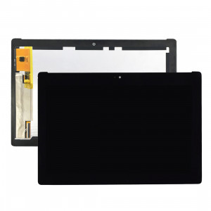 iPartsAcheter pour Asus ZenPad 10 Z300M / P021 (Jaune Câble Flex Version) Écran LCD + Écran Tactile Digitizer Assemblée (Noir) SI01BL1702-20
