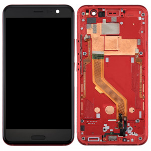 iPartsAcheter pour HTC U11 écran LCD + écran tactile Digitizer Assemblée avec cadre (rouge) SI787R137-20