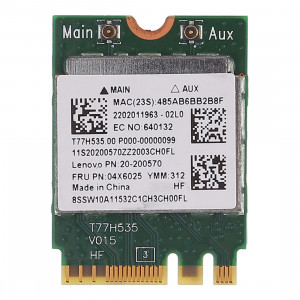 RTL8723BE 300Mbps 802.11n M2 Carte sans fil Mini PCI E WiFi Adaptateur + Bluetooth 4.0 pour Lenovo E450 E550 E555 Y50 04x6025 SH8558107-20