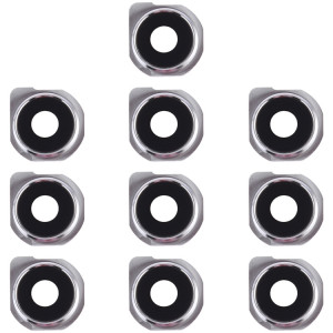 Couvercle d'objectif de caméra 10 pièces pour LG Q6 / LG-M700 / M700 / M700A / US700 / M700H / M703 / M700Y (noir) SH012S1794-20