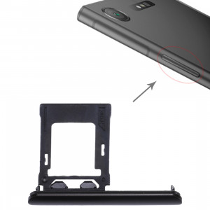 Plateau de carte SIM / Micro SD, Double plateau pour Sony Xperia XZ1 (Noir) SP565B1198-20
