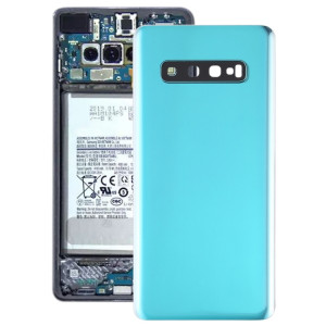 Coque arrière de batterie pour Galaxy S10+ avec objectif d'appareil photo (vert) SH71GL1451-20