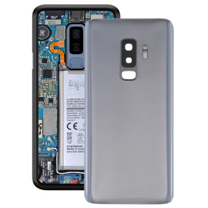 Coque arrière de batterie pour Galaxy S9+ avec objectif d'appareil photo (gris) SH76HL969-20