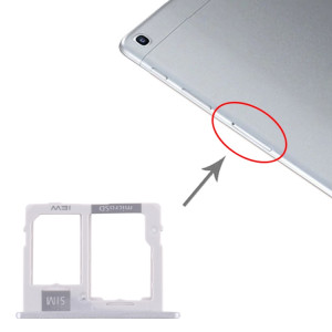 Pour Samsung Galaxy Tab A 10.1 (2019) / Plateau de carte SIM SM-T515 + Plateau de carte Micro SD (Argent) SH731S562-20