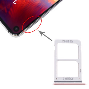 Pour Samsung Galaxy A8s / Galaxy A9 Pro 2019 Plateau de carte SIM + Plateau de carte SIM (Rose) SH995F1141-20