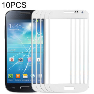 Pour Samsung Galaxy S IV mini / i9190 10pcs Lentille en verre extérieure de l'écran avant (Blanc) SH79WL457-20