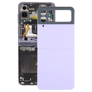 Coque arrière de batterie pour Samsung Galaxy Z Flip4 SM-F721B avec cache d'objectif d'appareil photo (violet) SH594P11-20
