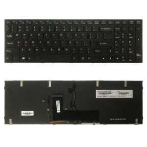 Version américaine Clavier avec dos arrière pour Hasee Z7M Z7-KP7GS ZX7-CP5S2 Z7M-CT7GS Z7M-KP7G1 Z7M-KP5GS K690E SH2724727-20
