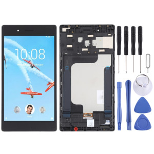 Écran LCD OEM pour Lenovo Tab 7 Essential TB-7304F TB-7304i Digitizer Assemblage complet avec cadre (Noir) SH555B476-20