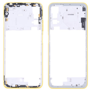 Plaque de lunette de cadre moyen d'origine pour Xiaomi Poco M3 Pro 5G M2103K19PG M2103K19PI (jaune) SH347Y842-20