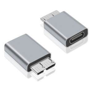 2 PCS JUNSUNMAY USB-C / Type-C Femelle vers Mâle USB 3.0 Micro B Adaptateur Convertisseur SJ36021445-20