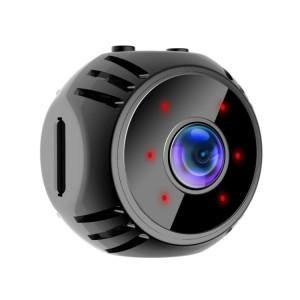 W8 Mini Caméra HD 1080P Vision Nocturne Batterie Surveillance Vidéo Wifi Smart Home Caméra (Noir) SH101B586-20