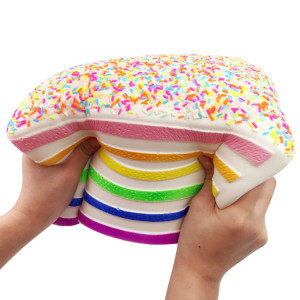 Jumbo Rainbow Triangle Cake Squeeze Toy Slow Rising Stress Relif Jouets pour enfants SH3221850-20