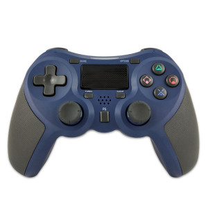 Manette de jeu sans fil caoutchoutée Bluetooth pour hôte PS4 (bleu) SH601B202-20