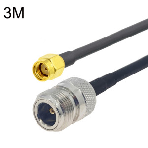 Câble adaptateur coaxial RP-SMA mâle vers N femelle RG58, longueur du câble : 3 m SH70041364-20