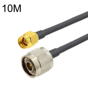 Câble adaptateur coaxial SMA mâle vers N mâle RG58, longueur du câble : 10 m. SH64061274-20