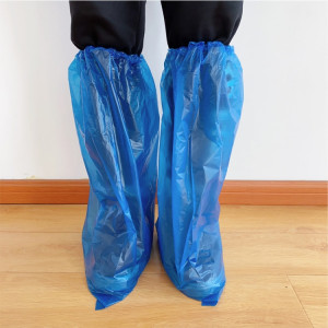 50 paires de couvre-chaussures jetables à long tube de protection anti-poussière imperméable à l'eau, spécification: épaisseur 55cmx35cm SH39011275-20