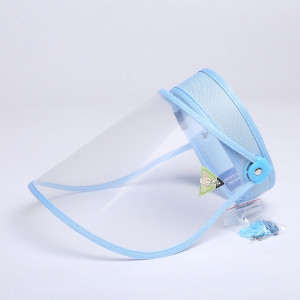 4 PCS Anti-Saliva Splash Anti-Spitting Anti-Brouillard Anti-Huile Capuchon De Protection Vide Top Hat Masque Visière Amovible (Bleu) SH401E1542-20
