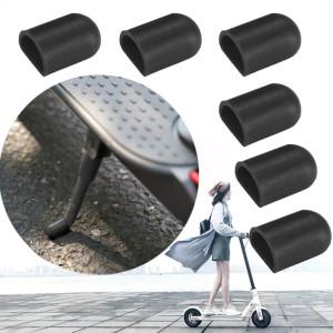 6 pièces pour Xiaomi Mijia M365 accessoires de scooter électrique trépied support de pied couverture en silicone (noir) SH301A1691-20