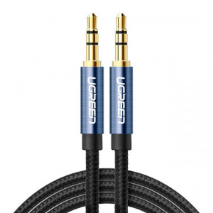 Câble audio Ugreen AV112 Câble auxiliaire ligne haut-parleur 3,5 mm, longueur: 5 m (bleu) SU606A1144-20