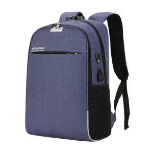 Sac à dos pour ordinateur portable Sacs d'école Sac à dos de voyage anti-vol avec port de chargement USB (bleu) SH901B0-20