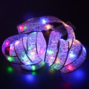 4m 40LEDs cadeau décoration ruban guirlande lumineuse LED fil de cuivre ruban arbre de noël haut bowknot lumière (lumière colorée) SH401C1483-20