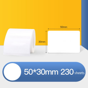 Papier à étiquettes thermiques Papier auto-adhésif Étiquette de prix de vêtements alimentaires pour actifs fixes pour NIIMBOT B11 / B3S, taille: 50x30mm 230 feuilles SH7220875-20