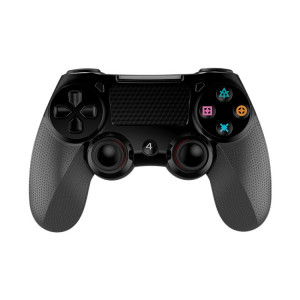 Écran tactile de manette de jeu sans fil Bluetooth 2 PCS avec contrôleur de double vibration audio léger pour PS4 (noir) SH401C1100-20