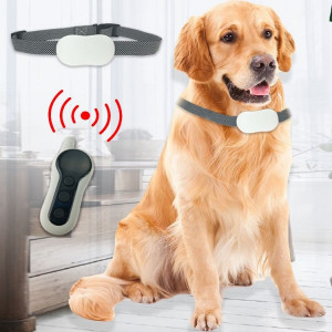 Dispositif de dressage de chien télécommandé Bark Stopper Collier rechargeable Entraîneur de vibrations de choc électrique étanche, spécification: un pour un SH59011455-20