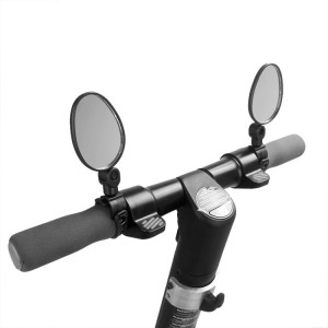 2 pcs pour la scooter Xiaomi Vue arrière miroir miroir de vélo (ovale) SH501B403-20