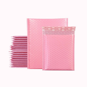 100 pcs Pink Co-Extrusion Film Bubble Sac Logistique Packaging Epaissied Emballage Sac Taille: 20x25cm SH0008374-20