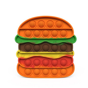 3 pcs presse presse bulle de bureau jouet éducatif pour enfants, style: hamburger SH27061948-20