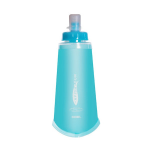 Afishtour TPU Sports de plein air Soft Soft Soft Sac à eau de marathon Bouteille d'eau pliante sac, capacité: 300ml (bleu) SA0203281-20