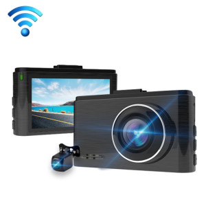 KG390 Écran IPS 3 pouces TS Stream WIFI Enregistreur de conduite HD, Style :, Trier par couleur : Double enregistrement SH85021307-20