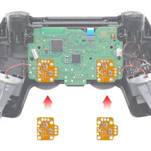 2 PCS Controller Analog Thumb Stick Drift Fix Mod pour PS5 / PS4 / Xbox One (Orange) SH201B391-20