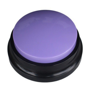 Pet Communication Button Dog Vocal Box Enregistrement Vocalizer, Style: Modèle d'enregistrement (Violet) SH401D37-20