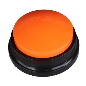Pet Communication Button Dog Vocal Box Enregistrement Vocalizer, Style: Modèle d'enregistrement (Orange) SH401F597-20
