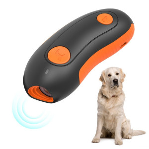 Ultrasonic Pet Trainer Handheld Sonic Dog Repeller Dresseur de chien électronique portable (Orange) SH801A663-20